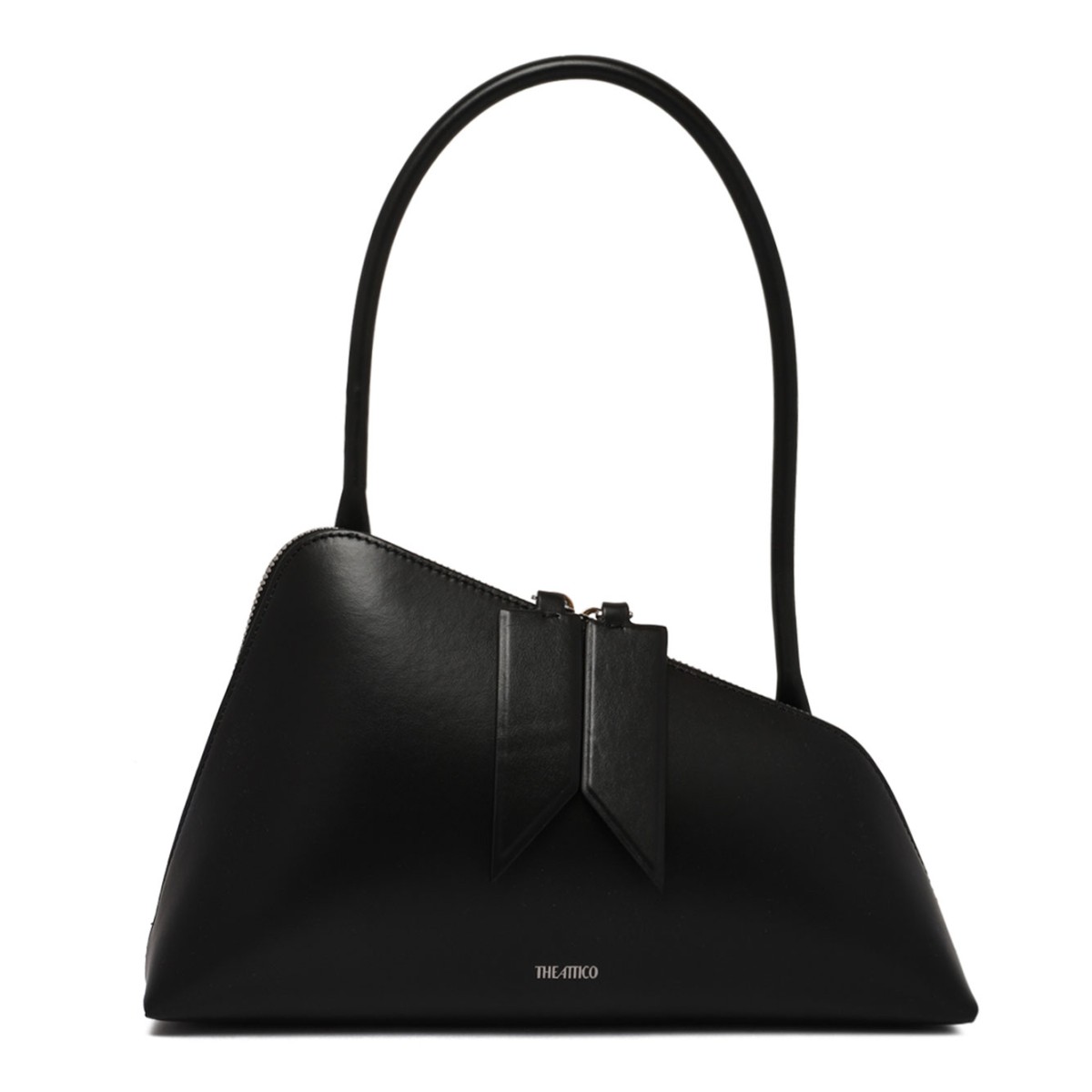 The Attico Black Sunrise Shoulder Bag.
