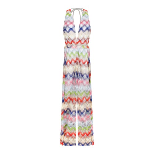 Missoni Multicolor Zigzag Knit Maxi Dress.