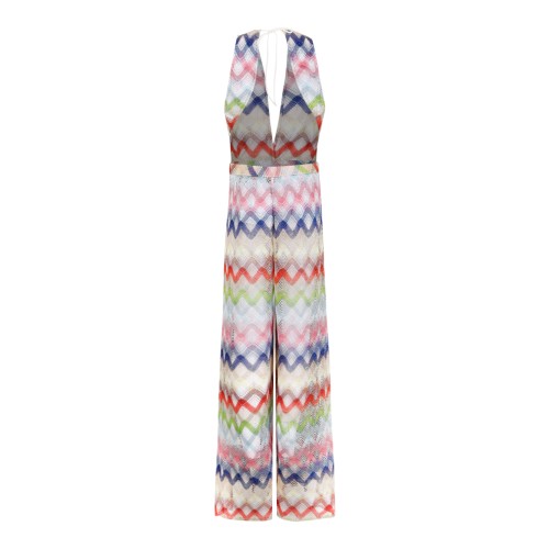 Missoni Multicolor Zigzag Knit Maxi Dress.
