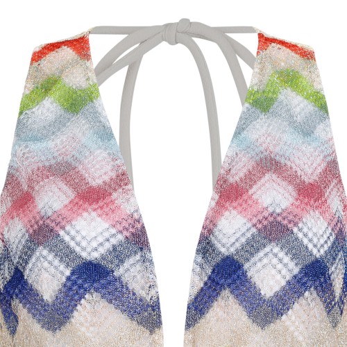 Missoni Multicolor Zigzag Knit Maxi Dress.