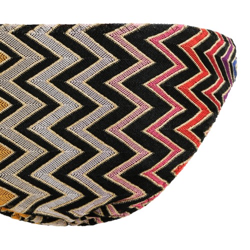 Missoni Multicolor Zigzag One-Shoulder Bikini Set.