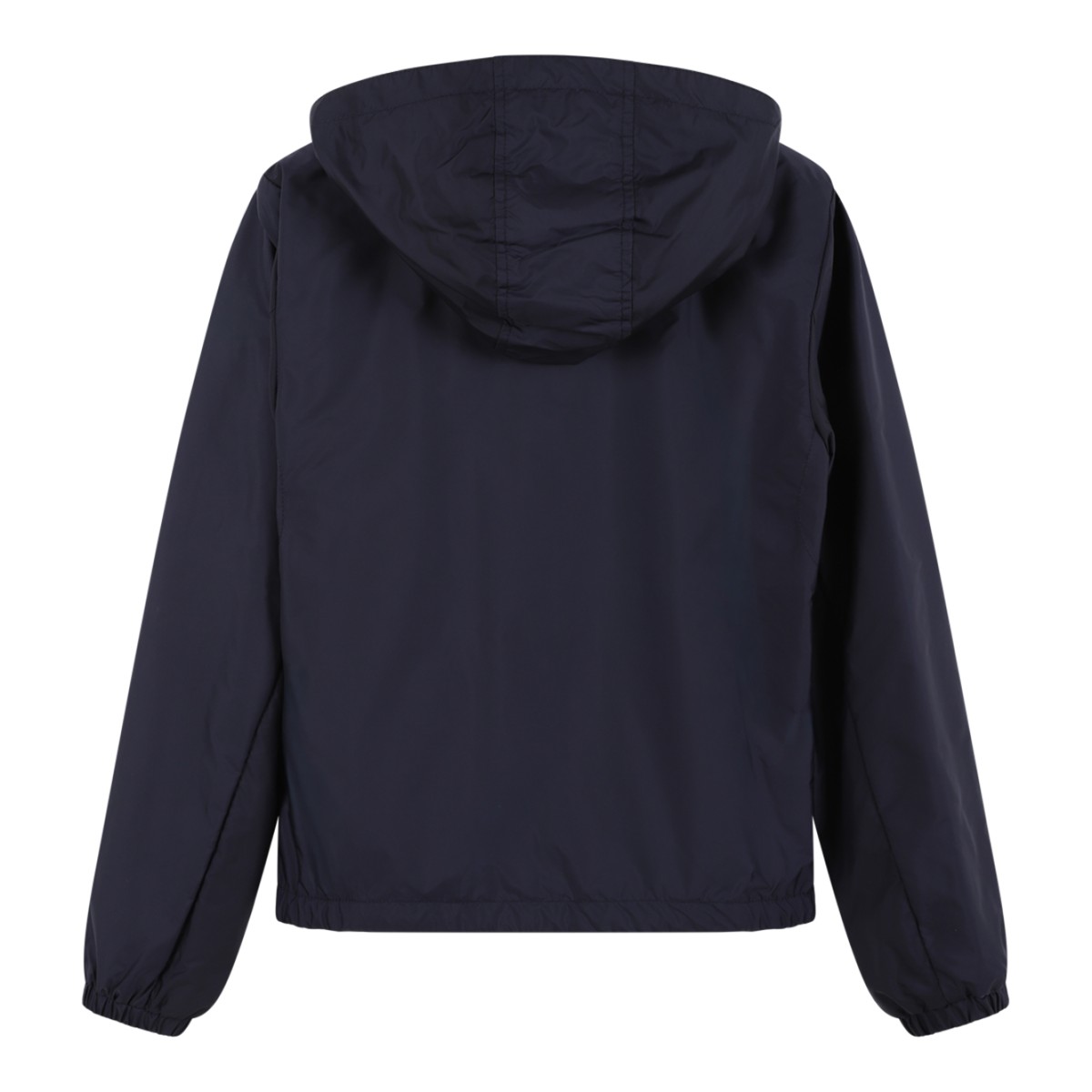 Moncler Navy Hooded Lightweight Jacket.