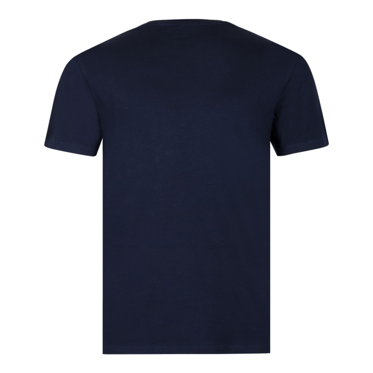 Selected Navy Cotton Crew Neck T-Shirt.