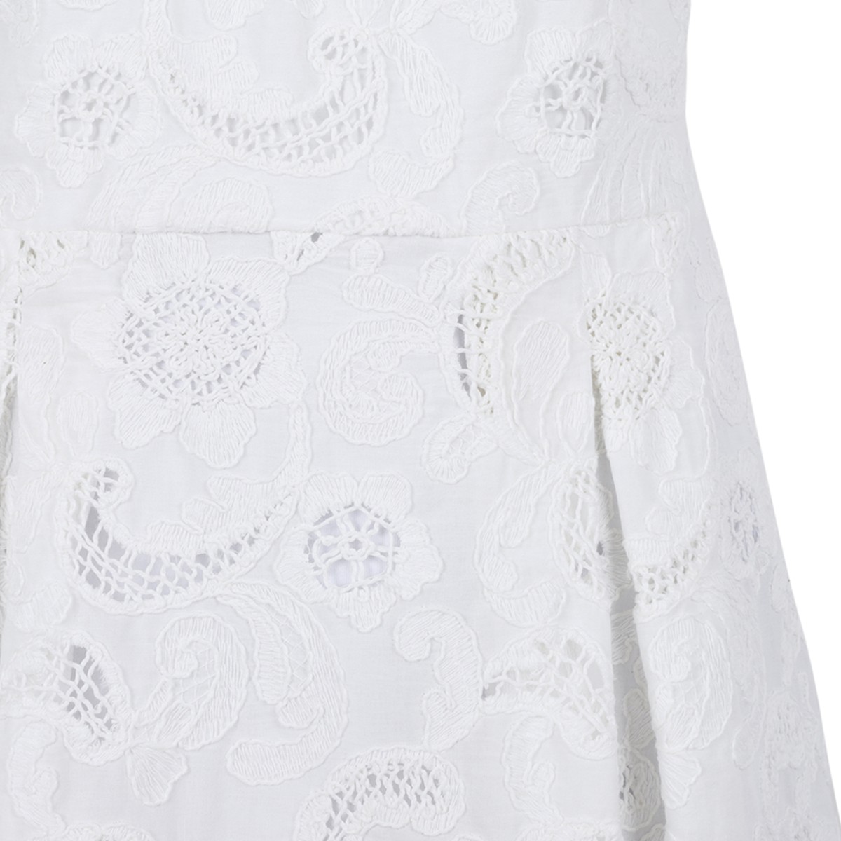 Merci White Lace Mini Dress.