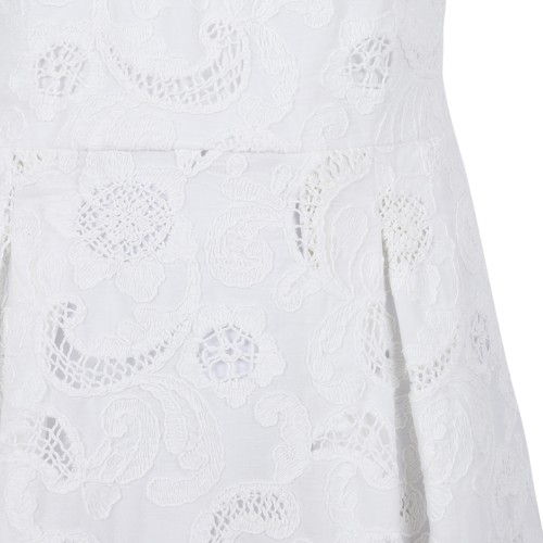 Merci White Lace Mini Dress.