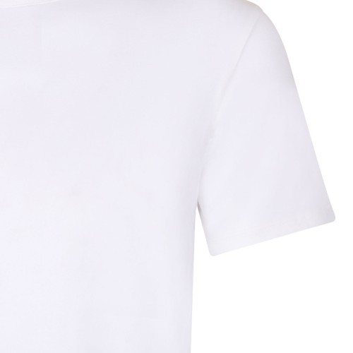Selected White Cotton Crew Neck T-Shirt.
