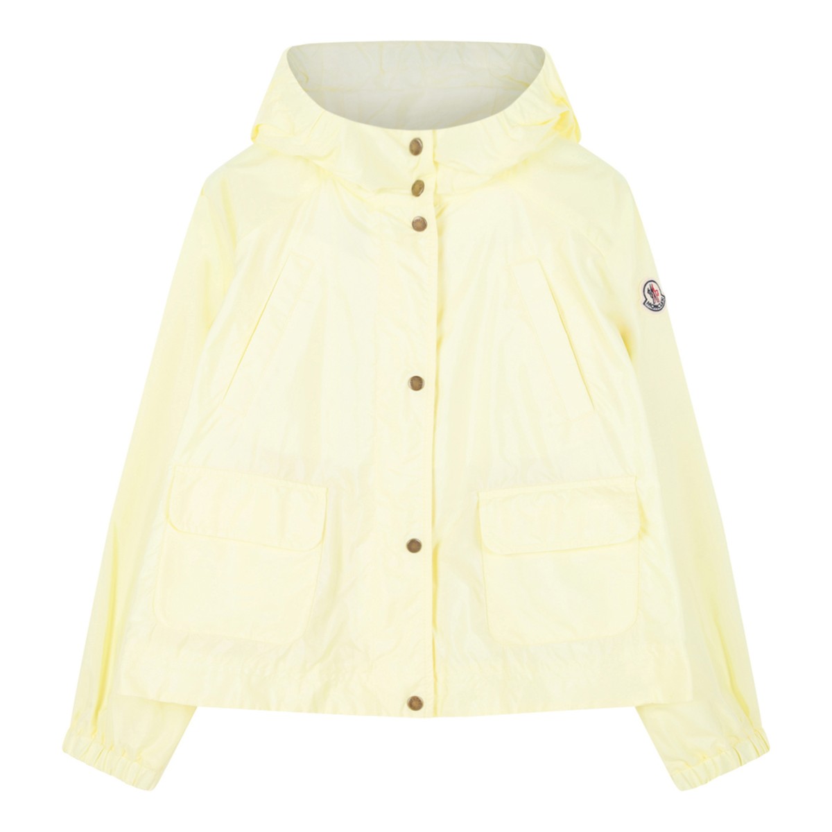 Moncler Yellow Hooded Lightweight Jacket.