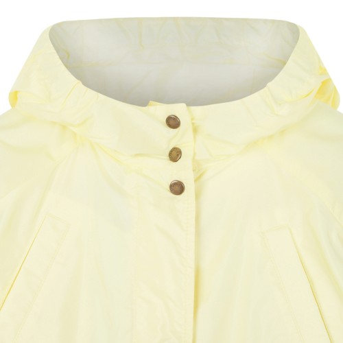 Moncler Yellow Hooded Lightweight Jacket.