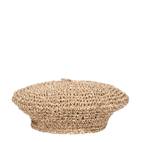Borsalino Natural Raffia Beret Hat. 2