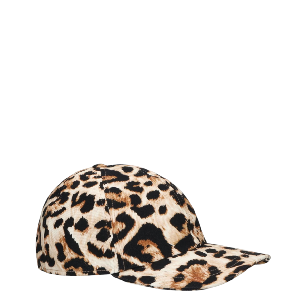 Borsalino Leopard Print Baseball Cap.