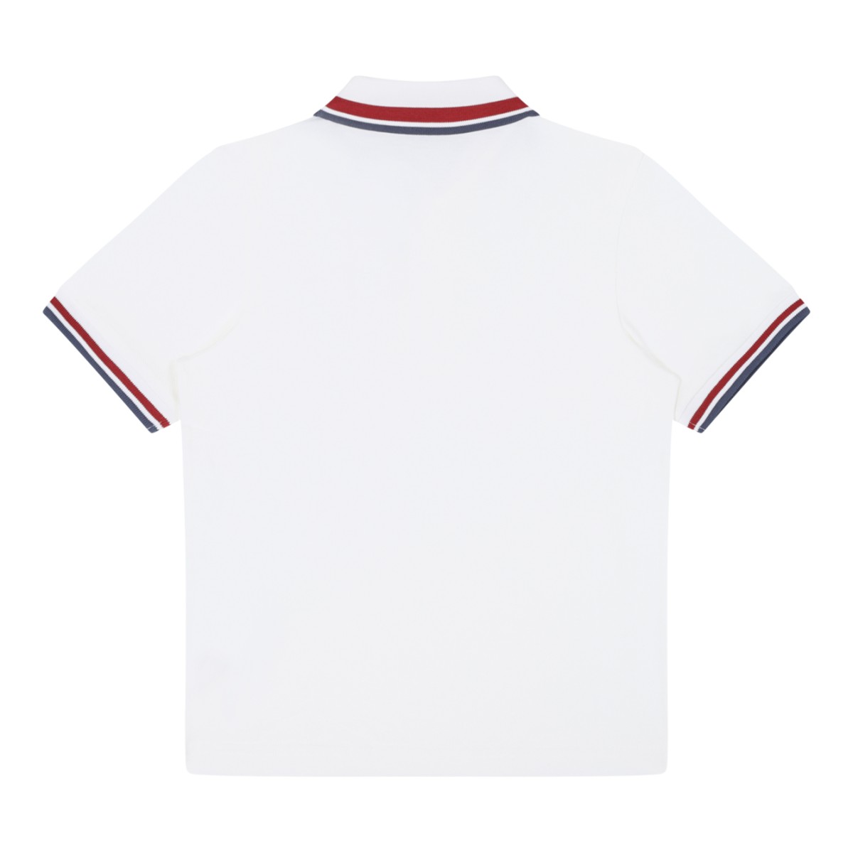 Moncler White Polo and Navy Shorts Set.