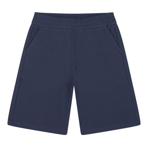 Moncler White Polo and Navy Shorts Set.