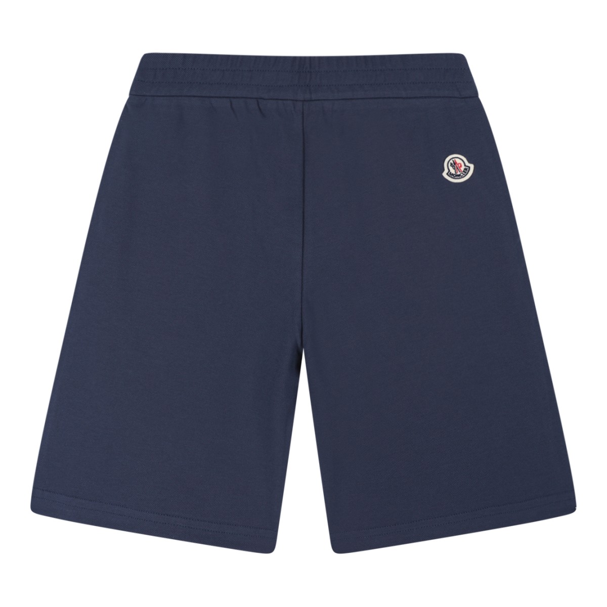 Moncler White Polo and Navy Shorts Set.