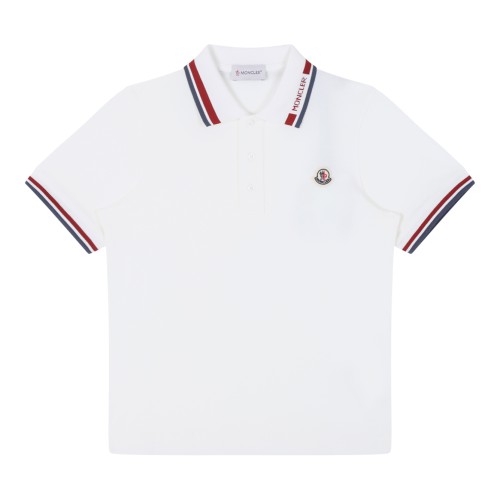 Moncler White Polo and Navy Shorts Set. 2
