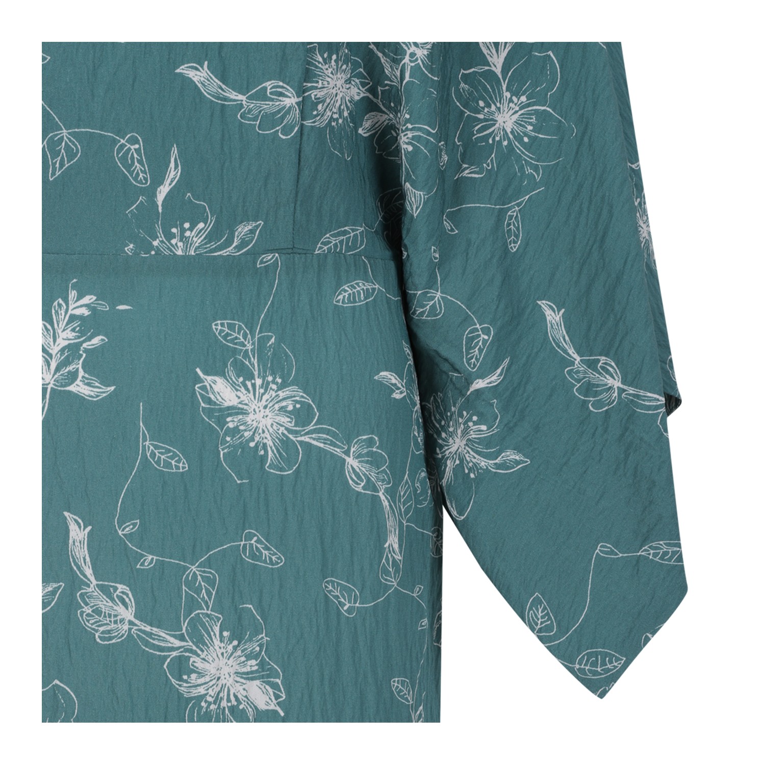 Merci Green Printed Midi Dress