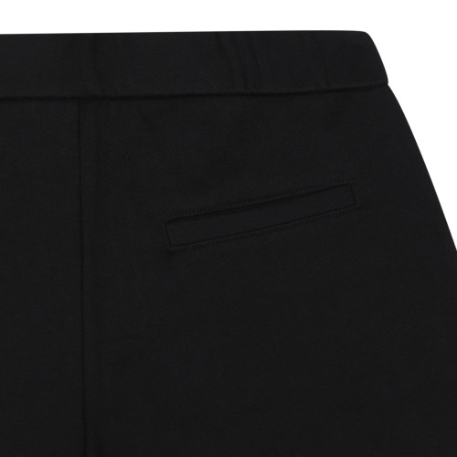 Moncler Black Cotton Bermuda Shorts.