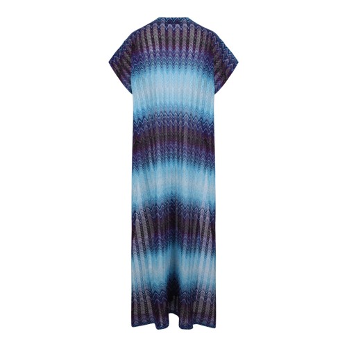 Missoni Blue Gradient Knit Maxi Dress. 2