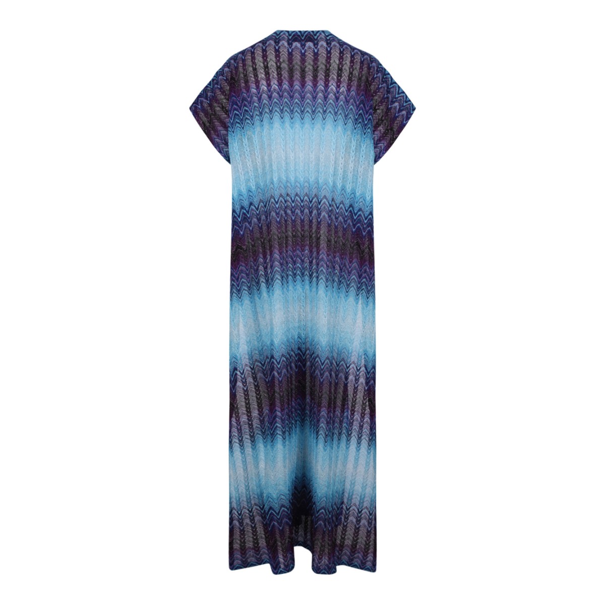 Missoni Blue Gradient Knit Maxi Dress.
