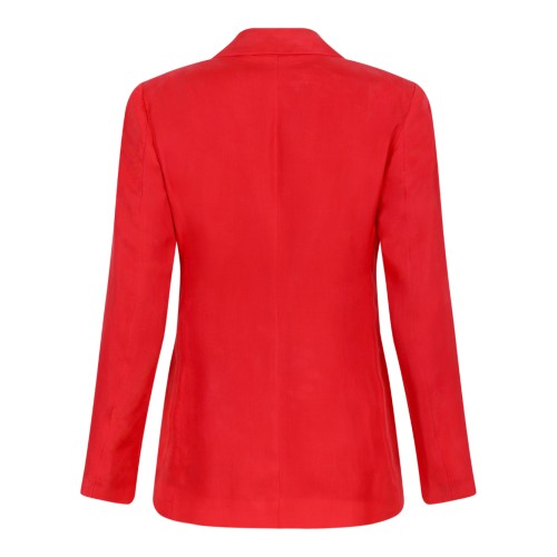 Merci Red Single-Breasted Tailored Blazer. 2