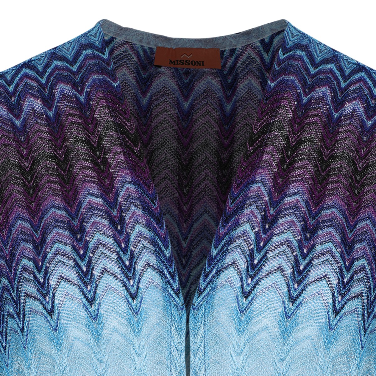 Missoni Blue Gradient Knit Maxi Dress.