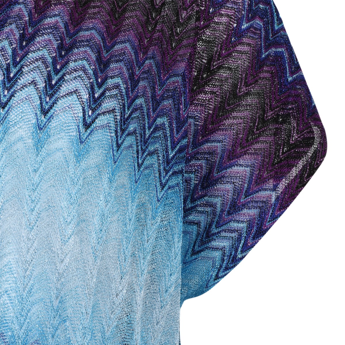 Missoni Blue Gradient Knit Maxi Dress.