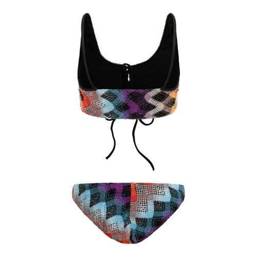 Missoni Multicolor Zigzag Knit Bikini Set. 2