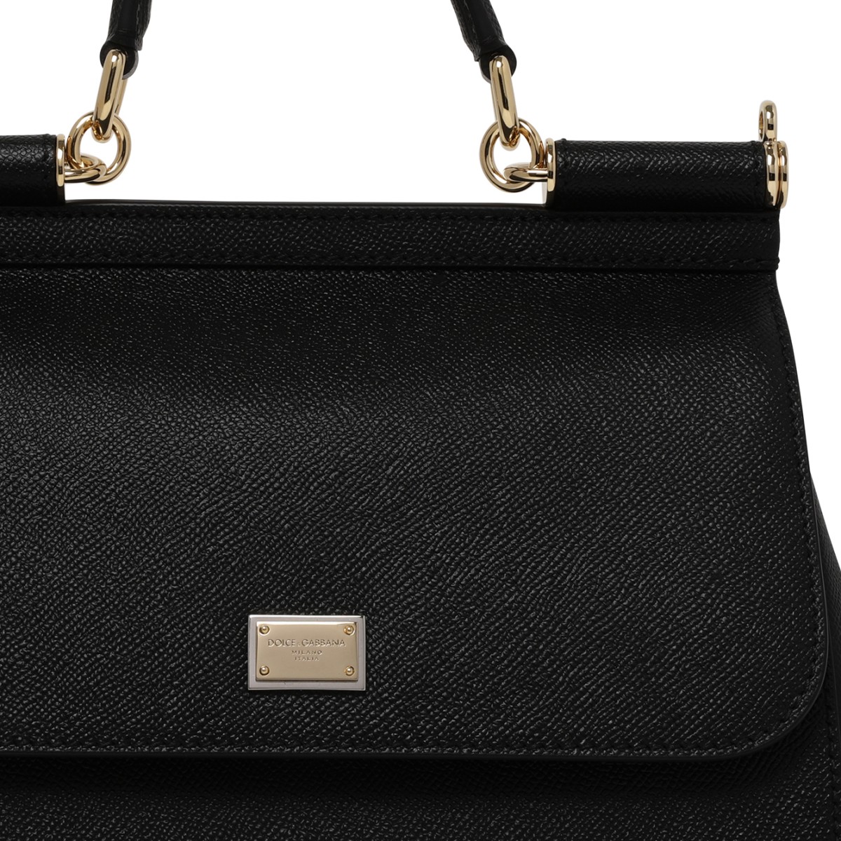 Dolce & Gabbana Black Sicily Handbag.