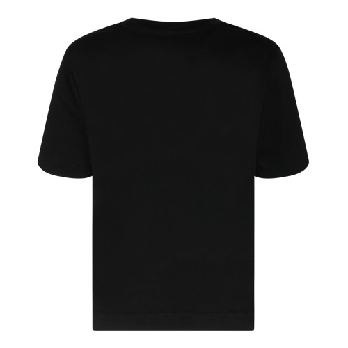 Selected Black Cotton Crew Neck T-Shirt. 2