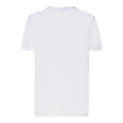 Selected White Cotton Crew Neck T-Shirt. 2