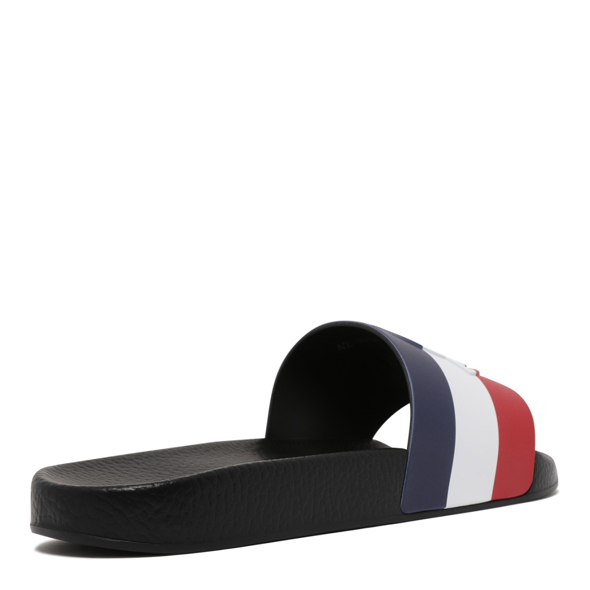 Moncler Tricolor Rubber Slide Sandals.