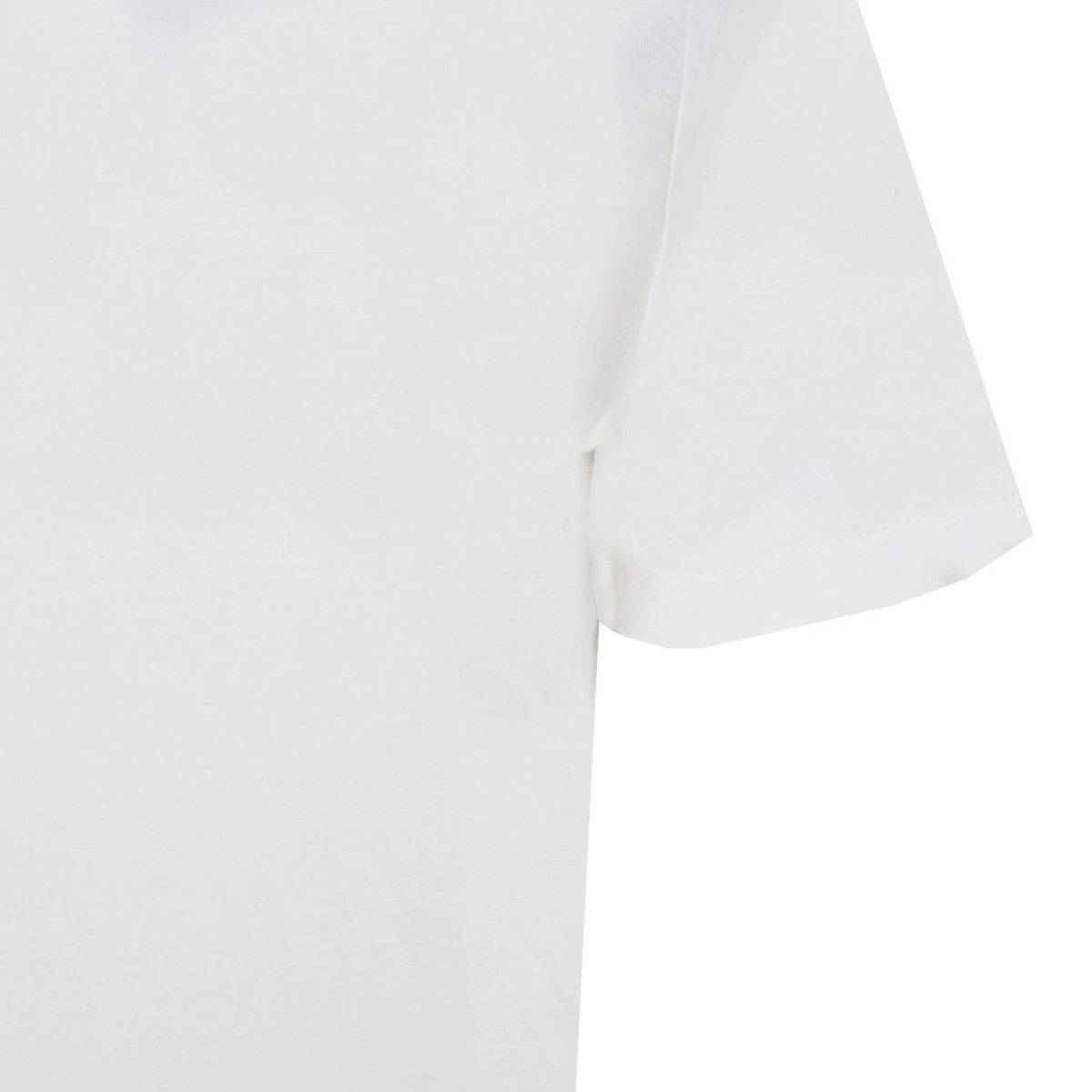 Selected White Cotton Crew Neck T-Shirt.
