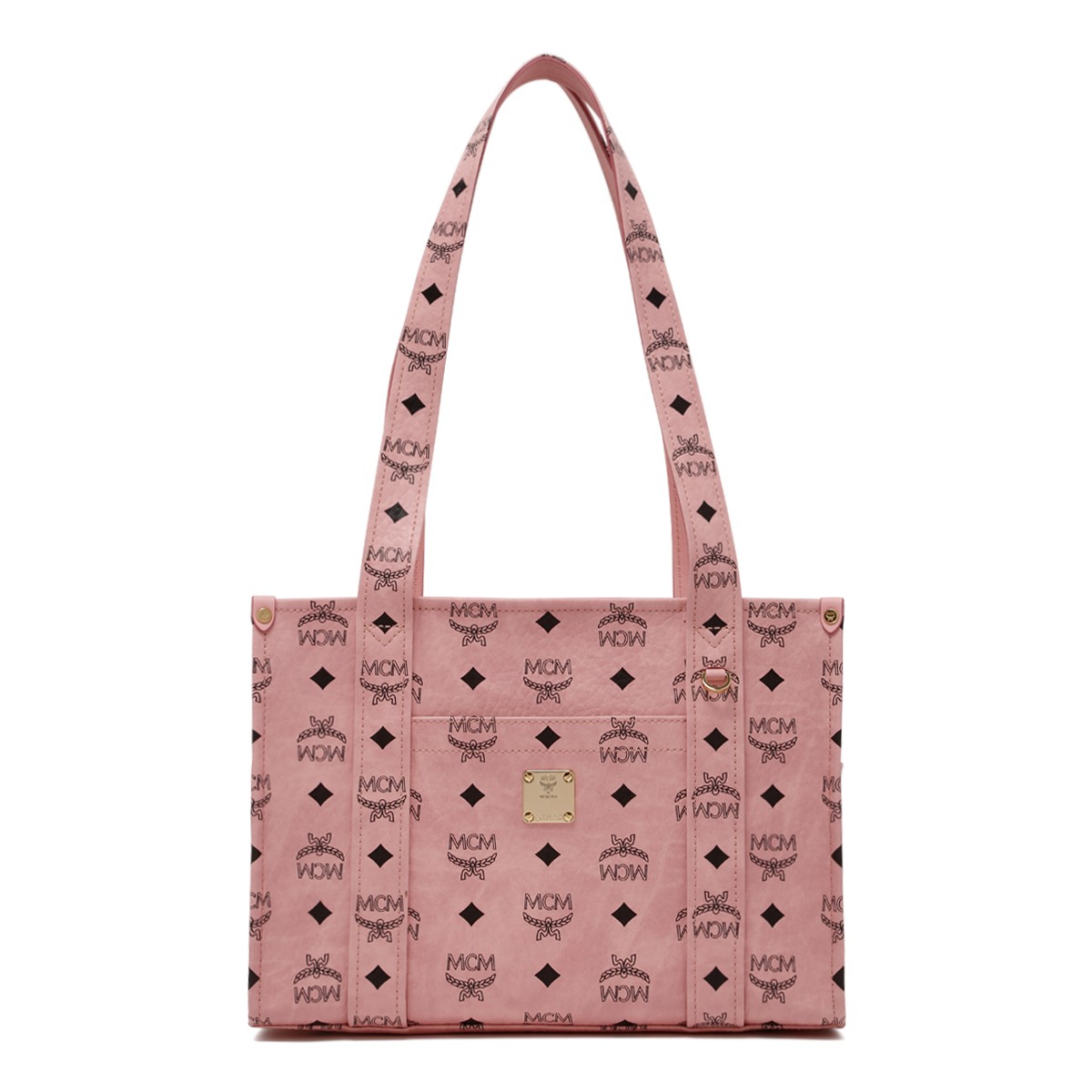 Pink Visetos Shopper Tote Bag
