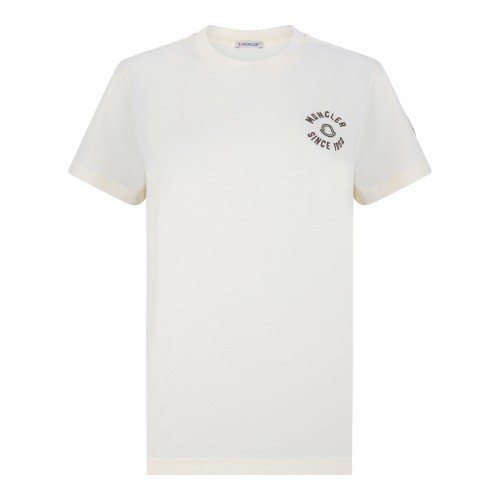 Ivory Logo Cotton T-Shirt