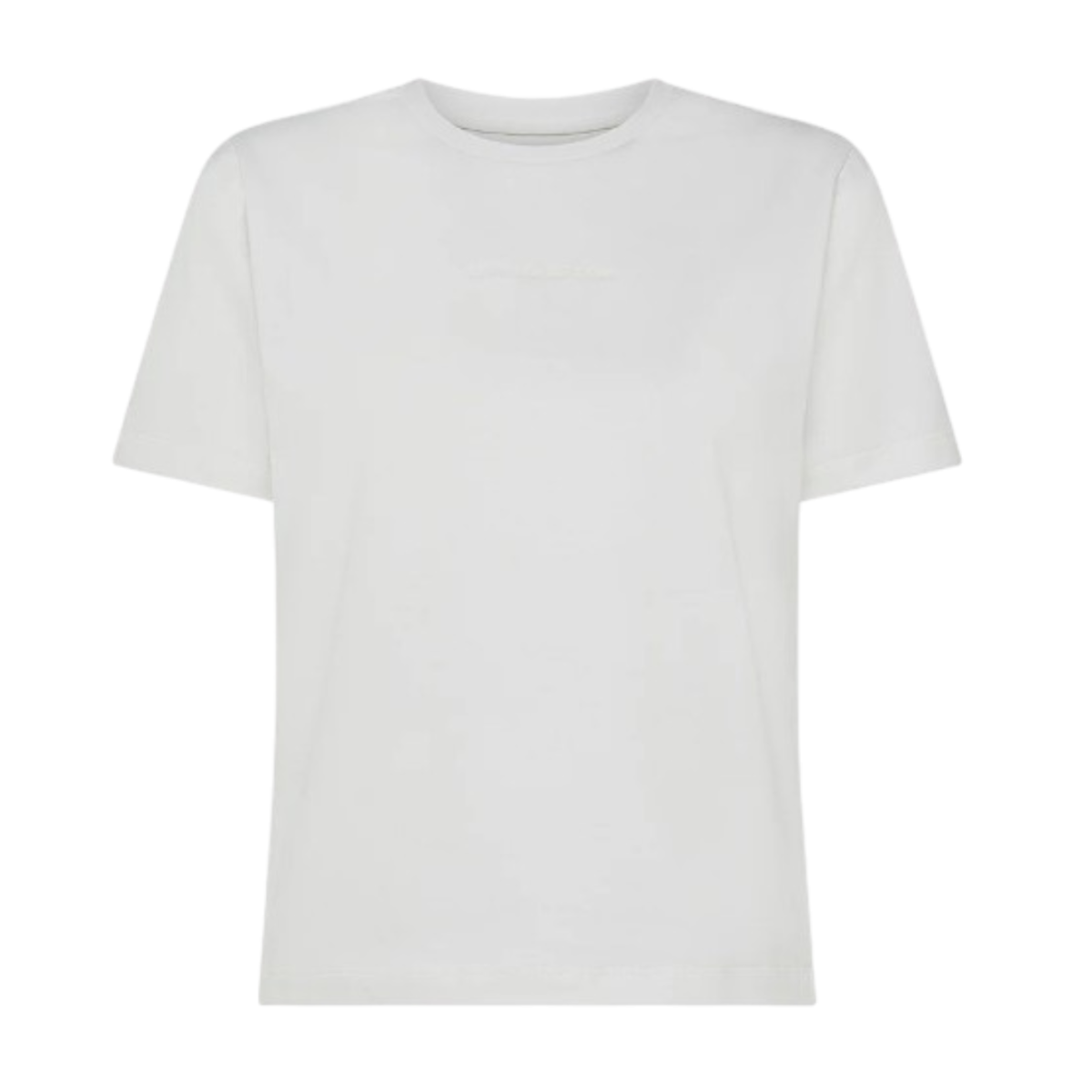Nine In The Morning White Cotton Crew Neck T-Shirt.