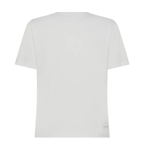 Nine In The Morning White Cotton Crew Neck T-Shirt. 2