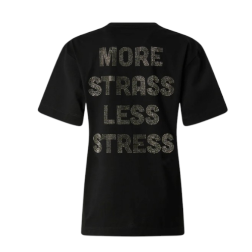 Pinko Black Cotton Logo T-Shirt.