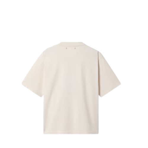 Golden Goose White Cotton T-Shirt with Star Graphic.  