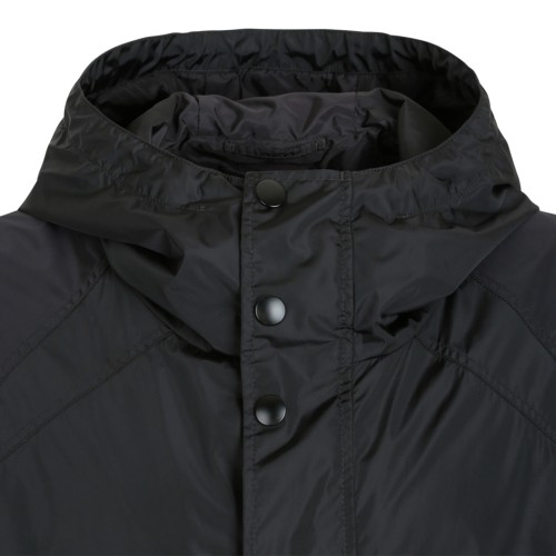 Prada Black Technical Hooded Jacket.  