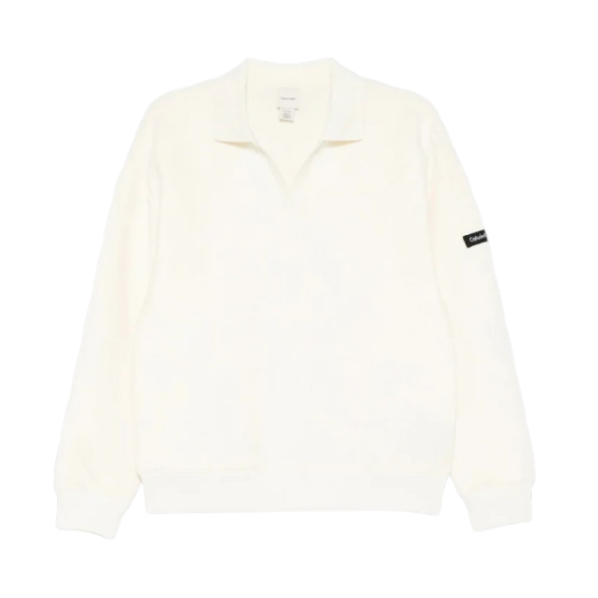 Calvin Klein Cream Half-Zip Sweatshirt.  