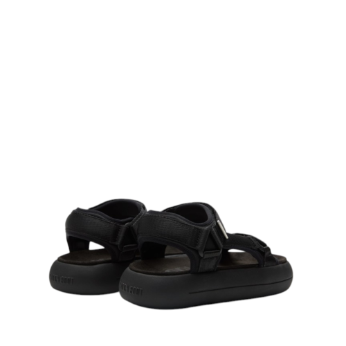 Moon Boot Black Platform Sport Sandals.  