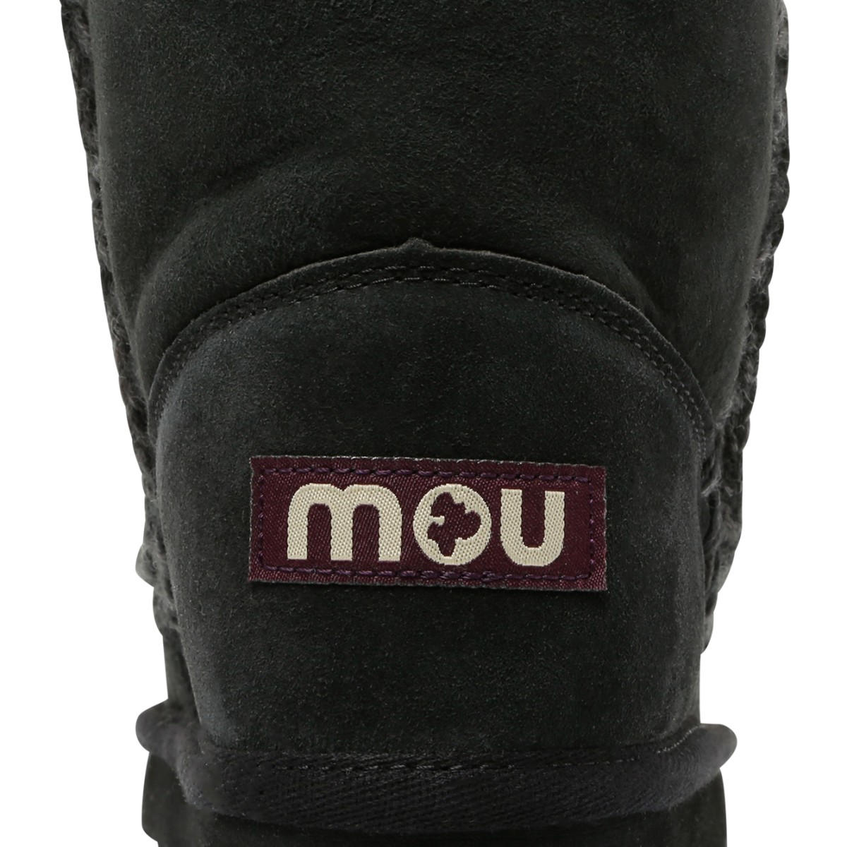 Mou Black Eskimo Sheepskin Ankle Boots.  