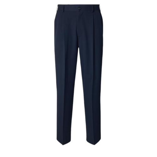 Selected Homme Navy Tailored Trousers.  
