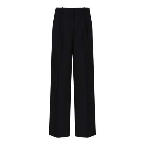Anine Bing Black Tailored Straight-Leg Trousers.