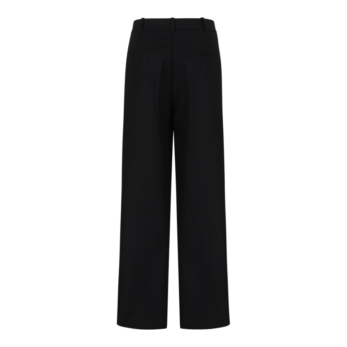 Anine Bing Black Tailored Straight-Leg Trousers.