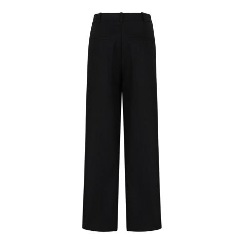 Anine Bing Black Tailored Straight-Leg Trousers.