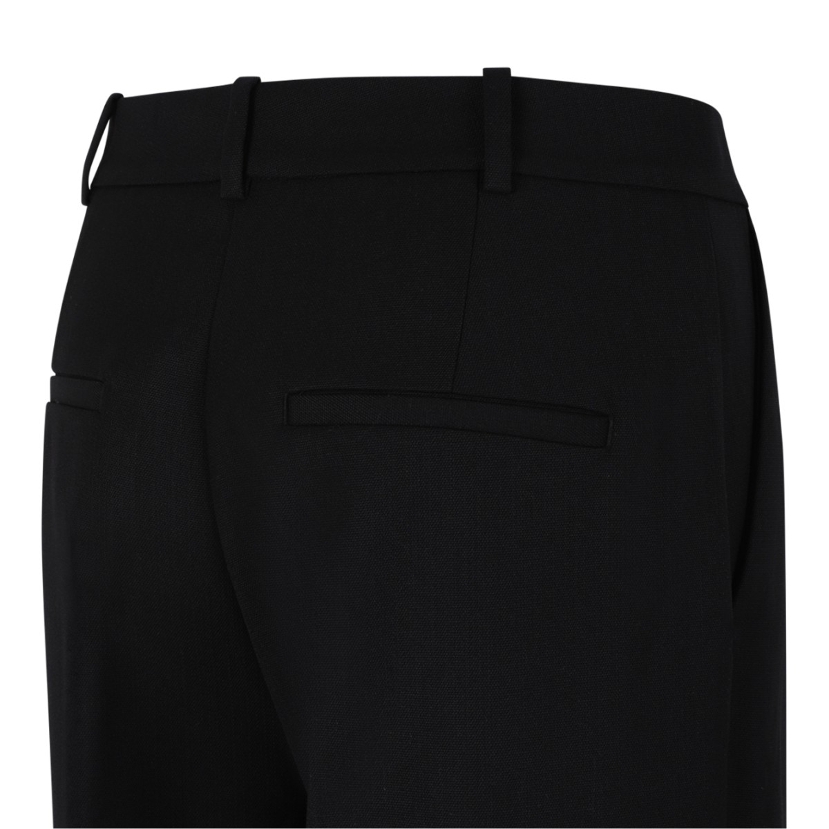 Anine Bing Black Tailored Straight-Leg Trousers.