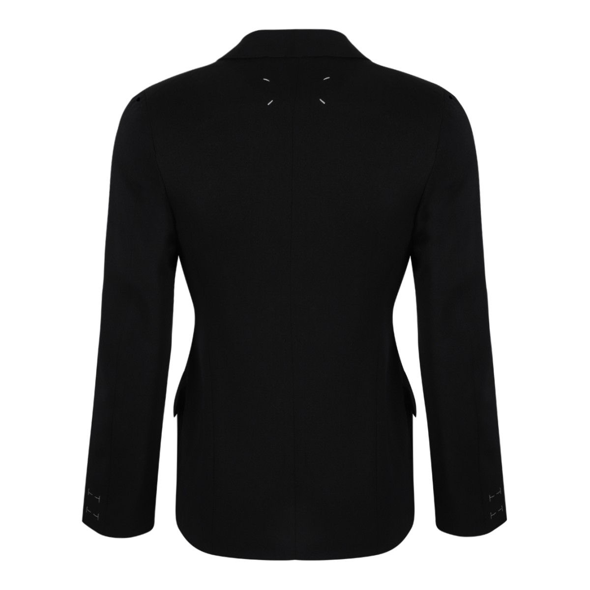 Maison Margiela Black Double-Breasted Tailored Blazer.