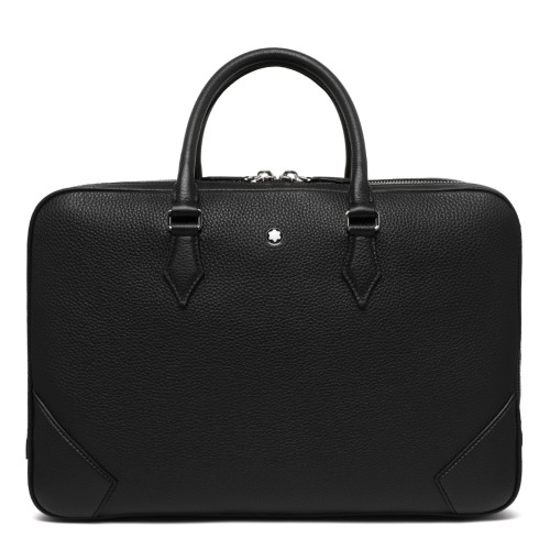 Montblanc Black Leather Briefcase.