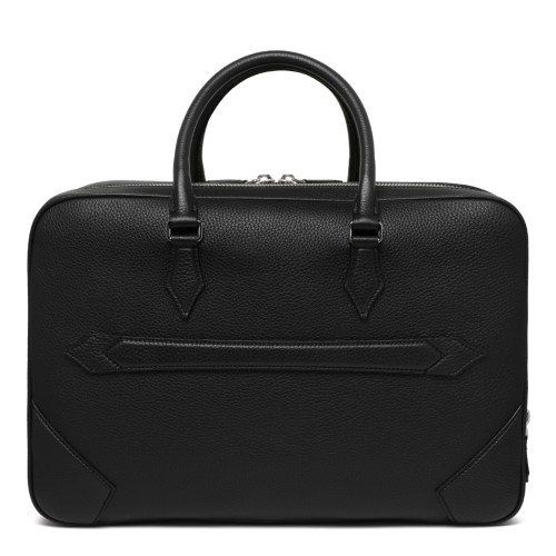 Montblanc Black Leather Briefcase. 2