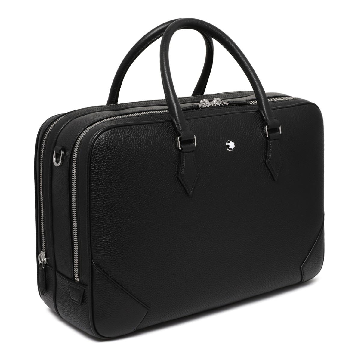 Montblanc Black Leather Briefcase.